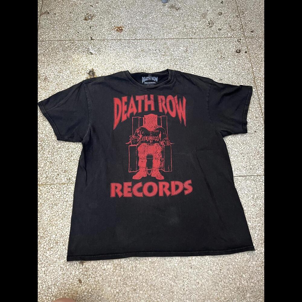 Deathrow Records Preowned Large Band Tie Dye Tshirt View 2